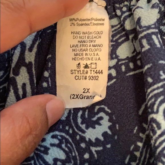 Banabee off the shoulder top size 2X - Picture 4 of 5